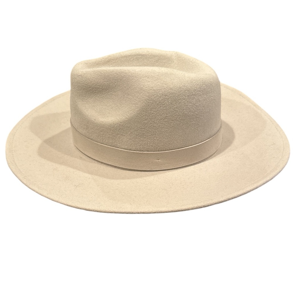 Free people 100% wool fall fedora Western‎ hat one size beige pink